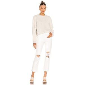 NWT Agolde Riley High Rise Distressed Straight Crop - Size 24